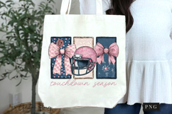 Pink and Blue Touchdown Season PNG Product Image 7