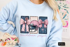 Pink and Blue Touchdown Season PNG Product Image 8