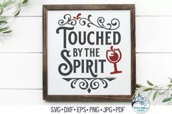 Touched By The Spirit SVG | Vintage Funny Wine SVG Product Image 1
