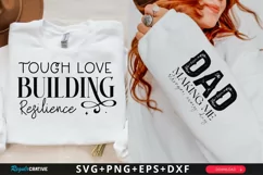 Tough Love Building Sleeve SVG, Father's Day SVG Design Product Image 1