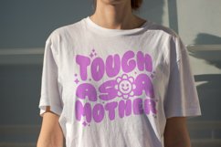 Tough as a Mother| Retro Wavey Text SVG| Funny Clipart Product Image 2