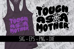 Tough as a Mother| Retro Wavey Text SVG| Funny Clipart Product Image 1