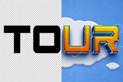 Tour 3D editable text effect Product Image 2