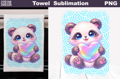 Cute Animal Heart Towel | Valentines Day Towel Product Image 1