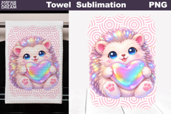 Cute Animal Heart Towel | Valentines Day Towel Product Image 1