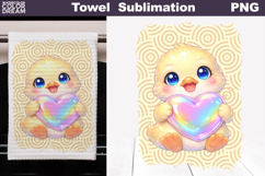 Cute Animal Heart Towel | Valentines Day Towel Product Image 1