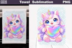 Cute Animal Heart Towel | Valentines Day Towel Product Image 1