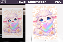 Cute Animal Heart Towel | Valentines Day Towel Product Image 1