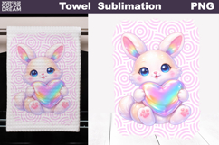 Cute Animal Heart Towel | Valentines Day Towel Product Image 1