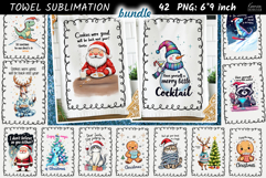 Christmas Towel Sublimation|Funny Holiday Quotes Bundle Product Image 1