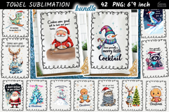 Christmas Towel Sublimation|Funny Holiday Quotes Bundle Product Image 1