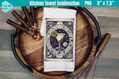 Funny Tarot Card Kitchen Towel Sublimation | Daiquiri Product Image 1