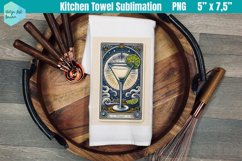 Funny Tarot Card Kitchen Towel Sublimation | Daiquiri Product Image 1