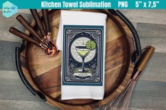 Funny Tarot Card Kitchen Towel Sublimation | Daiquiri Product Image 1