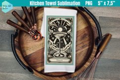 Funny Tarot Card Kitchen Towel Sublimation | Daiquiri Product Image 1