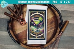 Funny Tarot Card Kitchen Towel Sublimation | Daiquiri Product Image 1