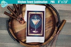 Funny Tarot Card Kitchen Towel Sublimation | Daiquiri Product Image 1