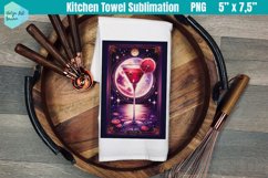 Funny Tarot Card Kitchen Towel Sublimation | Cosmopolitan Product Image 1