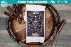 Funny Tarot Card Kitchen Towel Sublimation | Cosmopolitan Product Image 1