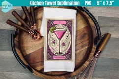 Funny Tarot Card Kitchen Towel Sublimation | Cosmopolitan Product Image 1