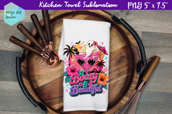Halloween cocktail Kitchen Towel Sublimation Product Image 1
