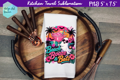 Halloween cocktail Kitchen Towel Sublimation Product Image 1