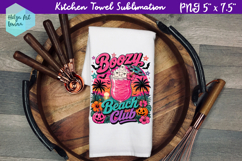 Halloween cocktail Kitchen Towel Sublimation Product Image 1