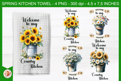 Summer Kitchen Towel, Sunflower, Country Kitchen Product Image 1