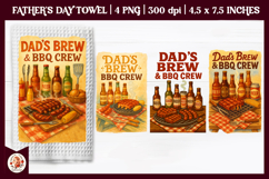 Father&#039;s Day Kitchen Towel Bundle, BBQ Grill, Grill Master Product Image 10