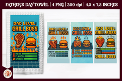 Father&#039;s Day Kitchen Towel Bundle, BBQ Grill, Grill Master Product Image 4