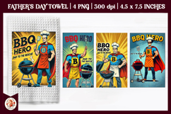 Father&#039;s Day Kitchen Towel Bundle, BBQ Grill, Grill Master Product Image 9