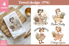 Farm towel Farm Goose towel Farm animals sublimation Product Image 1