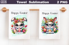 Easter Kitchen Towel | Easter Bunny Towel Product Image 1