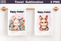 Easter Kitchen Towel | Spring Bunny Towel Product Image 1