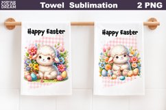 Easter Kitchen Towel | Spring Animal Towel Product Image 1