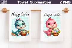 Easter Kitchen Towel | Easter Dino Towel Product Image 1