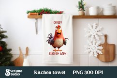 Farm funny chicken kitchen towel sublimation bundle design Product Image 6