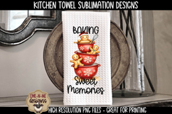 Gingerbread Mixing Bowls | Towel Sublimation PNG Product Image 2