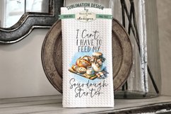 Funny Sourdough Kitchen Towel Sublimation Designs Product Image 2