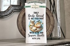 Sourdough Kitchen Towel Sublimation Designs - Bible Verses Product Image 2