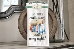 Funny Kitchen Towel Sublimation Bundle | Clothesline Towels Product Image 2