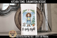 Christmas Angels - Kitchen Towel Sublimation PNG Files Product Image 2