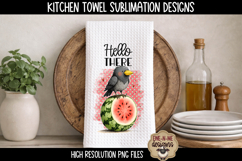 Crows and Watermelons - Sublimation Kitchen Towel Designs Product Image 2