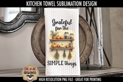 Grateful - Well Seasoned Fall Kitchen Towel Sublimation PNGs Product Image 2