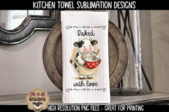 Valentine Cows Sublimation Kitchen Towel Designs Product Image 2