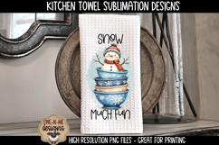 Snowman Mixing Bowls | Towel Sublimation PNG Product Image 3