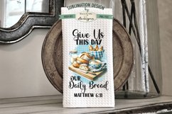 Sourdough Kitchen Towel Sublimation Designs - Bible Verses Product Image 3