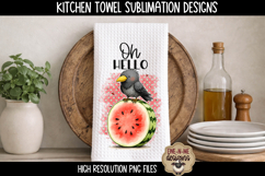 Crows and Watermelons - Sublimation Kitchen Towel Designs Product Image 3
