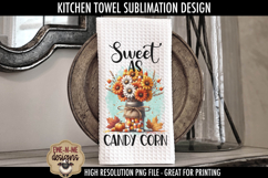 Candy Corn Bouquets - Fall Kitchen Towel Sublimation PNGs Product Image 3