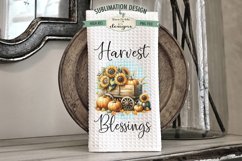 Harvest Pumpkin Wagons Kitchen Towel Sublimation Design Product Image 3